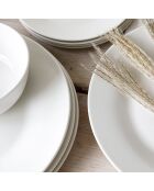 Service de Table en Porcelaine Alexis blanc - 12 pièces