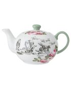 Mini theière en Céramique Alice au pays des Merveilles bleue - 400 ml
