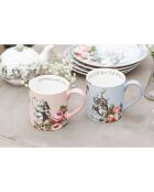 2 Mugs en Céramique Alice au pays des Merveilles multicolores -  380 ml
