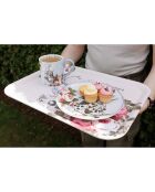 Grand plateau rectangulaire Alice au pays des Merveilles rose -  32x43 cm