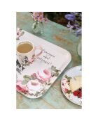 Grand plateau rectangulaire Alice au pays des Merveilles rose -  32x43 cm