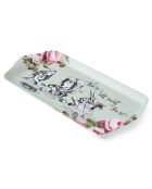 Plateau à sandwich rectangulaire Alice au pays des Merveilles vert -  15x30.5 cm