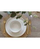 Service de Table en Porcelaine Camberlie blanc - 12 pièces