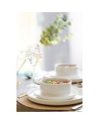 Service de Table en Porcelaine Camberlie blanc - 12 pièces