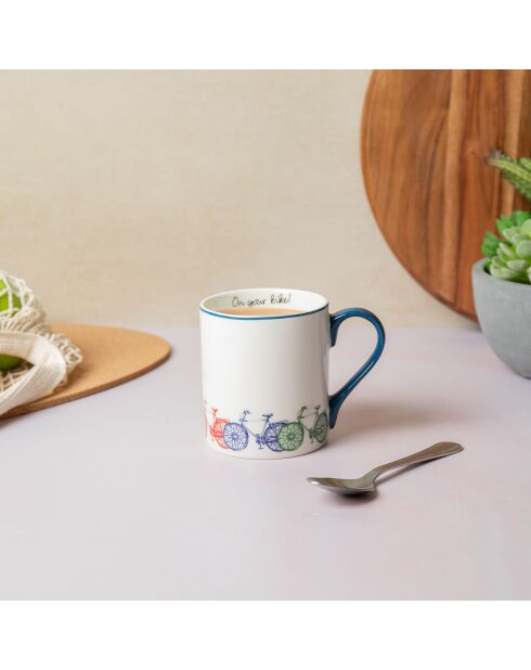 Tasse en Porcelaine imprimée blanche - 280 ml