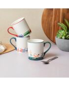 Tasse en Porcelaine imprimée blanche - 280 ml