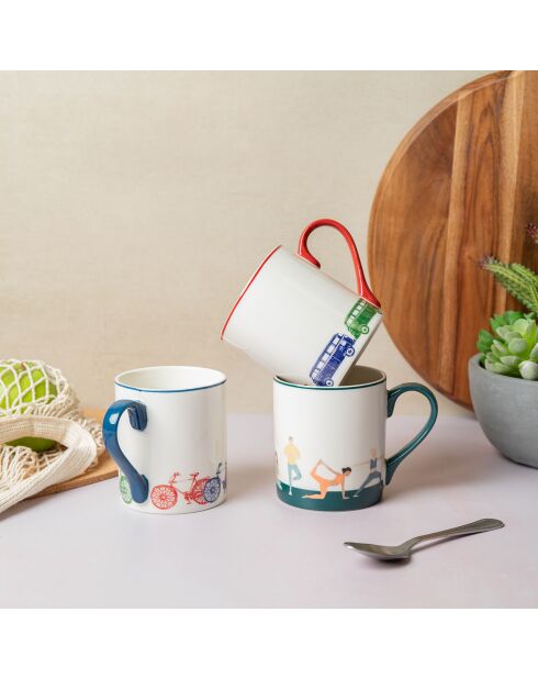 Tasse en Porcelaine imprimée blanche - 280 ml