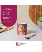 Tasse en Porcelaine imprimée violette - 280 ml