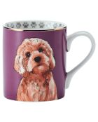 Tasse en Porcelaine imprimée violette - 280 ml