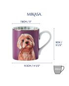 Tasse en Porcelaine imprimée violette - 280 ml