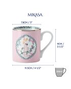 Tasse en Porcelaine imprimée rose - 280 ml