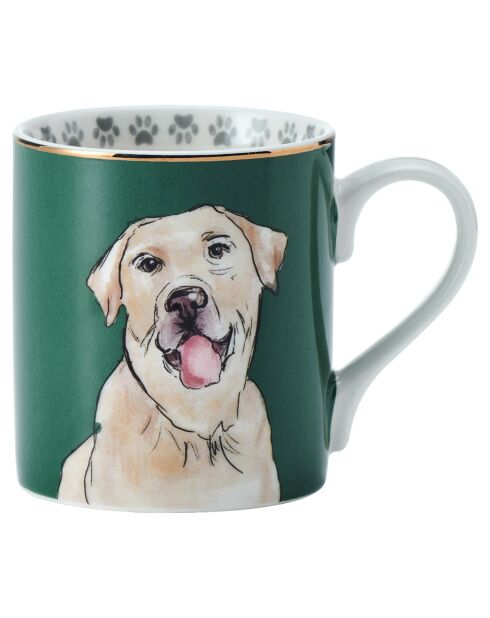 Tasse en Porcelaine imprimée verte - 280 ml