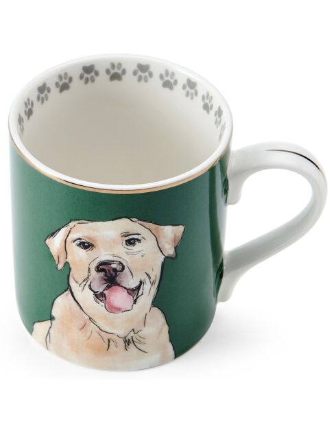 Tasse en Porcelaine imprimée verte - 280 ml