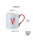 Tasse en Porcelaine imprimée bleue - 280 ml