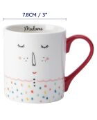 Tasse en Porcelaine imprimée blanche - 280 ml
