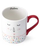 Tasse en Porcelaine imprimée blanche - 280 ml