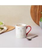 Tasse en Porcelaine imprimée blanche - 280 ml