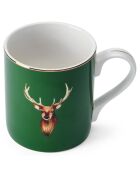 Tasse en Porcelaine imprimée verte - 280 ml