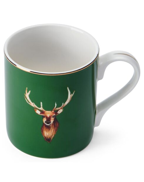 Tasse en Porcelaine imprimée verte - 280 ml