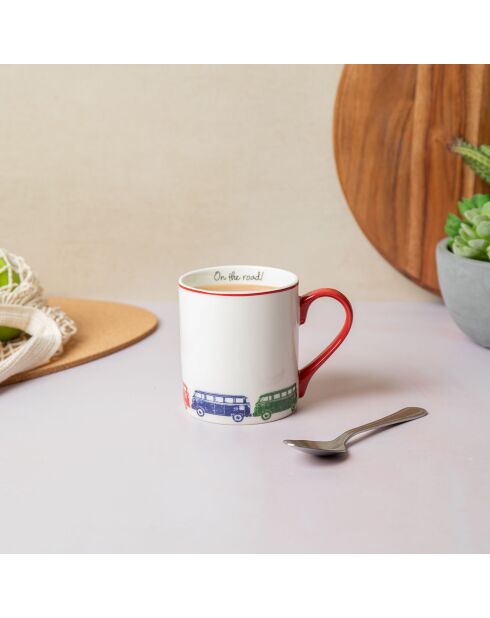 Tasse en Porcelaine imprimée blanche - 280 ml