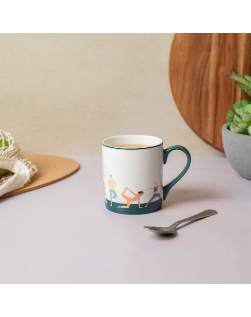 Tasse en Porcelaine imprimée blanche - 280 ml