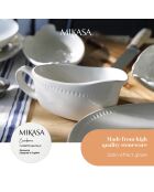 Saucière Mikasa Cranborne blanche -  19.5x8.2x8 cm