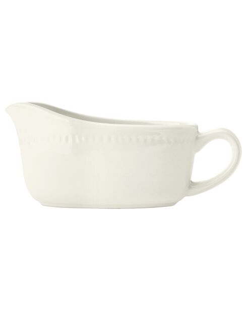 Saucière Mikasa Cranborne blanche -  19.5x8.2x8 cm