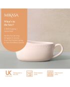 Saucière Mikasa Cranborne blanche -  19.5x8.2x8 cm