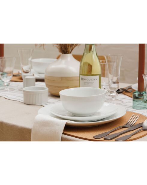 Service de table e Porcelaine Mikasa Chalk blanc - 12 Pièces
