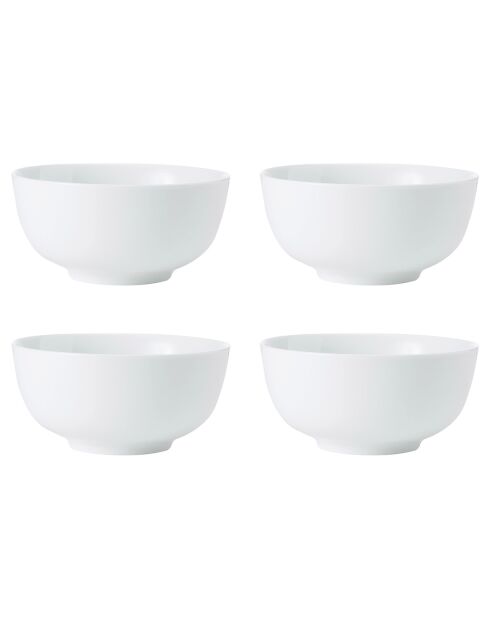 4 Bols Mikasa Chalk blancs -  D.17 cm