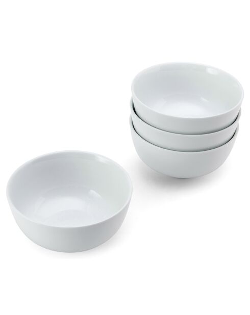 4 Bols Mikasa Chalk blancs -  D.17 cm