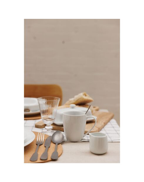Mikasa Chalk White Milchkännchen aus Porzellan, klein, 100 ml