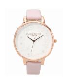 Montre en Similicuir rose