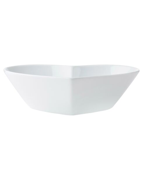Plat coeur en Porcelaine Mikasa Chalk blanc -  21x18.2x6 cm