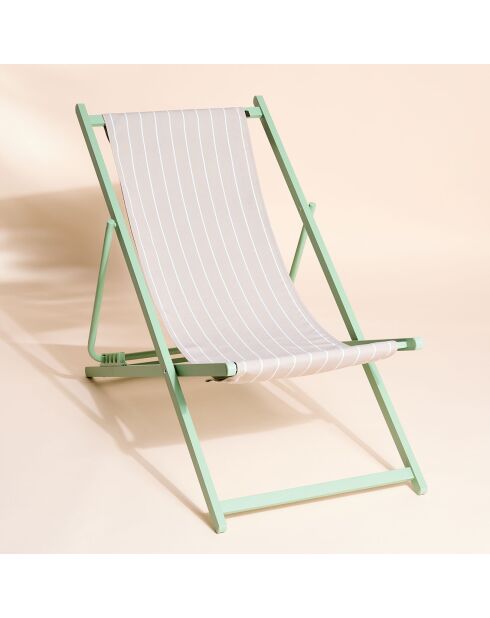 Housse de chilienne Outdoor Palerme lin - 43x144 cm