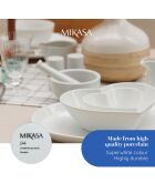 Pilon & Mortier en Porcelaine Mikasa Chalk blanc -  15x11.7x9.2 cm