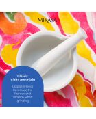 Pilon & Mortier en Porcelaine Mikasa Chalk blanc -  15x11.7x9.2 cm