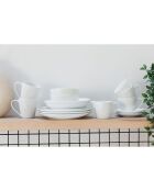 4 Tasses en Porcelaine Mikasa Chalk blanches -  380 ml