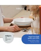 4 Bols en Porcelaine Mikasa Chalk blancs -  D.28 cm