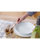 4 Bols en Porcelaine Mikasa Chalk blancs -  D.28 cm