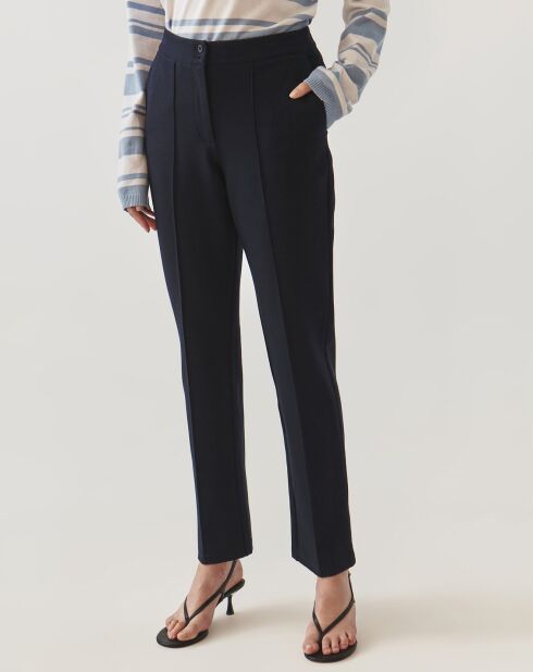 Pantalon tricoté ZIRIMI 1 navy