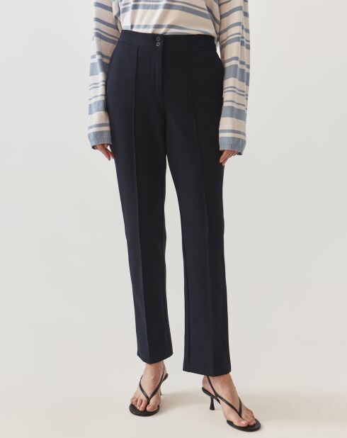 Pantalon tricoté ZIRIMI 1 navy