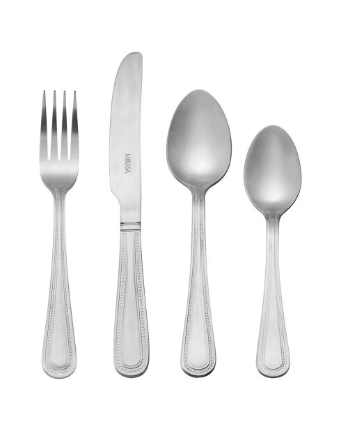 Set de couverts en acier inoxydable argenté - 16 pièces