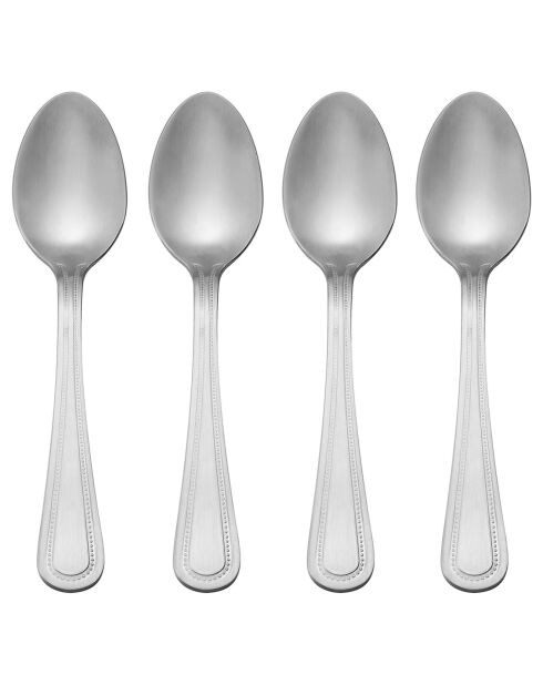 Set de couverts en acier inoxydable argenté - 16 pièces