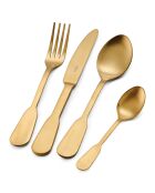 Set de couverts en acier inoxydable doré - 16 pièces