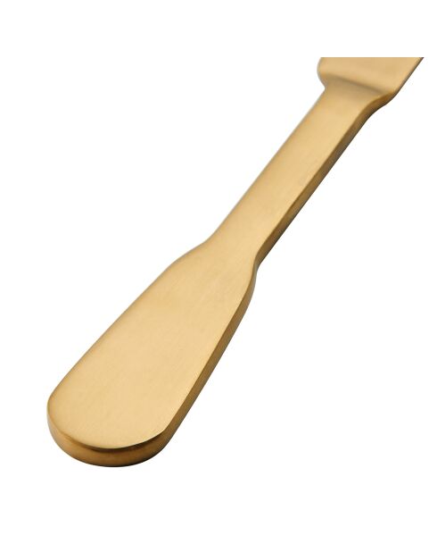 Set de couverts en acier inoxydable doré - 16 pièces