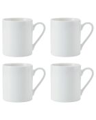 4 Tasses blanches - 380 ml