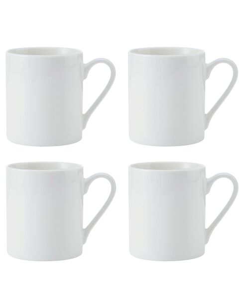 4 Tasses blanches - 380 ml