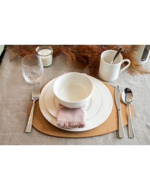4 Tasses blanches - 380 ml