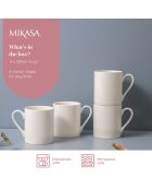 4 Tasses blanches - 380 ml